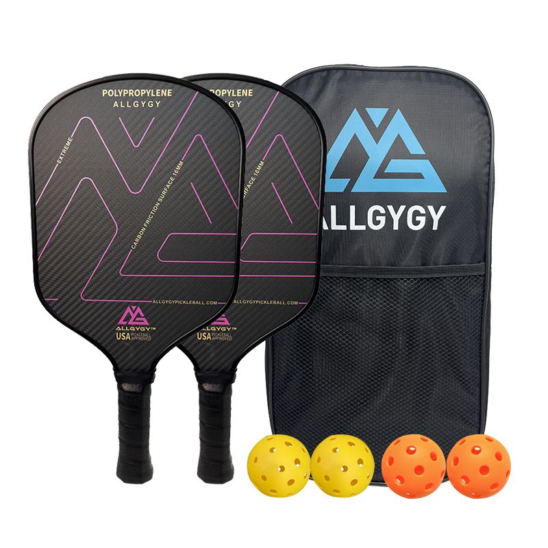 3K Snáithín Carbóin Pickleball agus Paddle Set